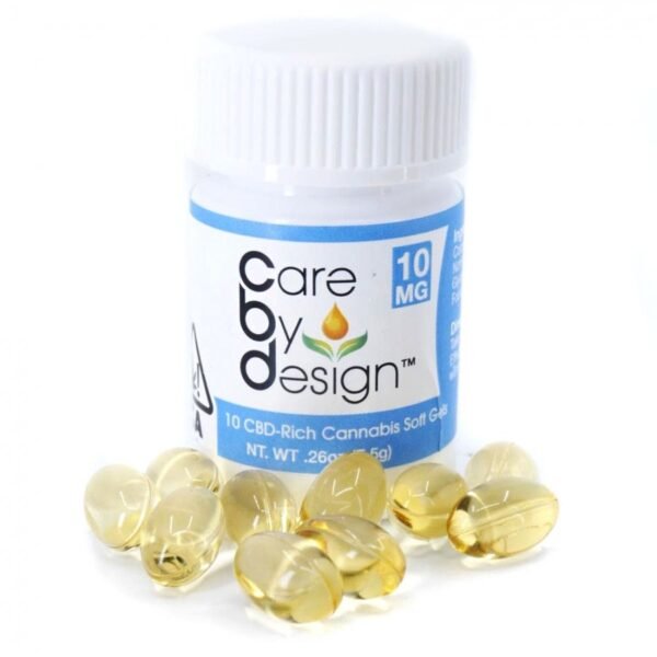 Care By Design – 18:1 CBD Soft Gels • Blue – 10ct